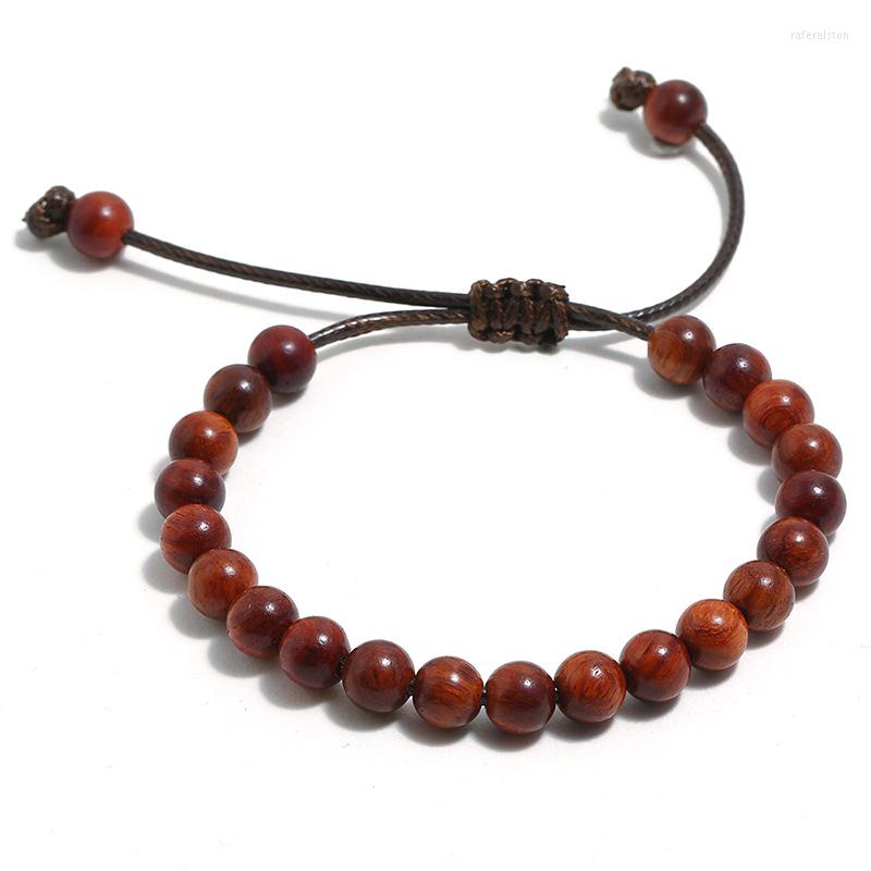 

Strand Simple Multi Color Wooden Beads Men Women Bracelets Ethnic Style Adjustable Hand Rope Accessories Gifts Fashion Jewelry