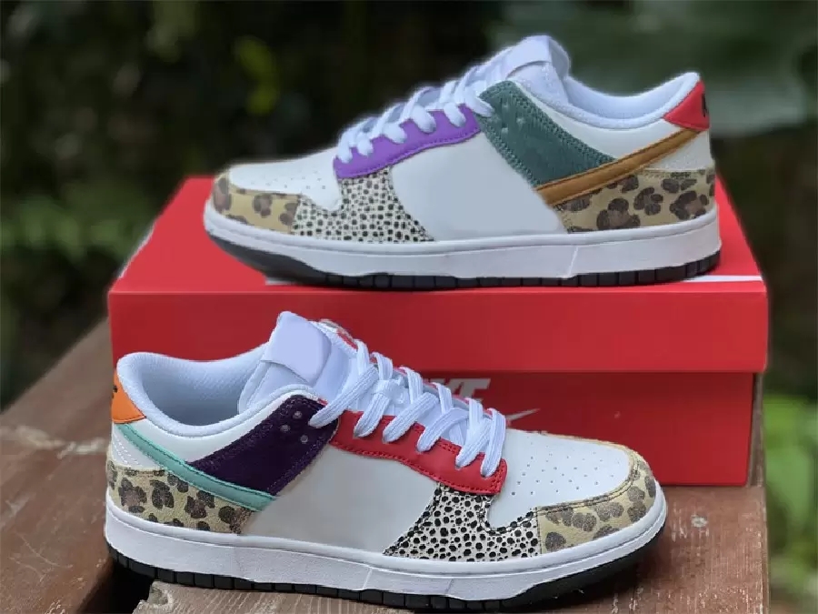 

2022 Womens Roller shoes SB Patchwork WMNS Dunks Low SE DN3866 100 Safari Mix Sports Sneakers For mens With Original Box 36-46