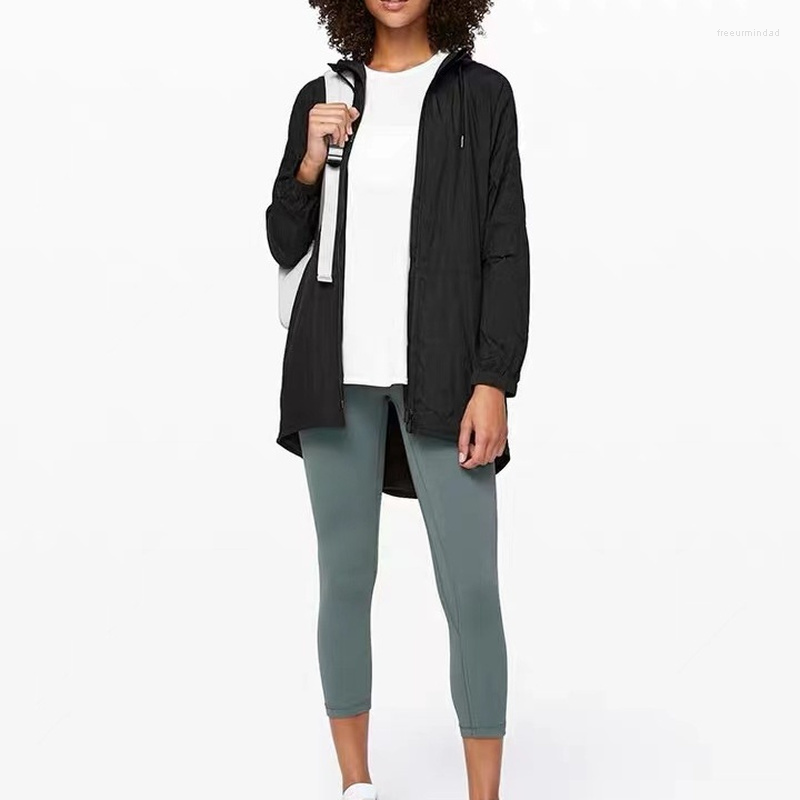 

Women's Trench Coats Spring And Summer Light Pink Coat Black Water Proof Jacket