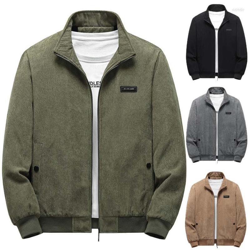 

Men's Jackets Men's 2022 Arrival Autumn Winter Mens Outerwear Top Quality Corduroy Warm Fleece Thicken Zipper Business Casual Jacket, Black
