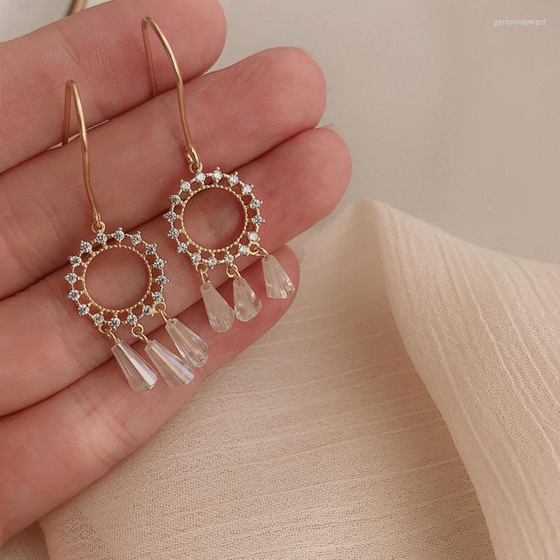 

Dangle Earrings VJ Fashion Elegant Tassels Circle Dreamcatcher Jewelry Tack