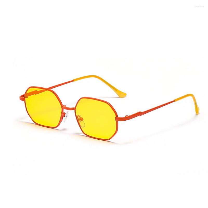 

Sunglasses Small Frame Square Glasses Candy Colored Metal Women Retro Premium Trendy Men
