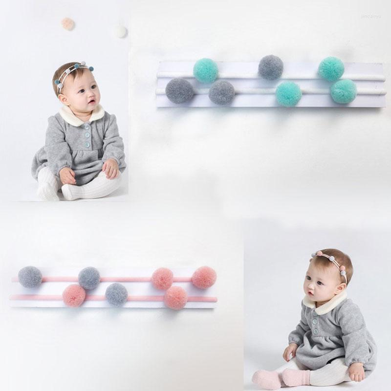 

Hair Accessories 1Piece Cute Two-color Small Balls Elastic Bands Baby Girls Handmade Headband Scrunchy Kids Headwear