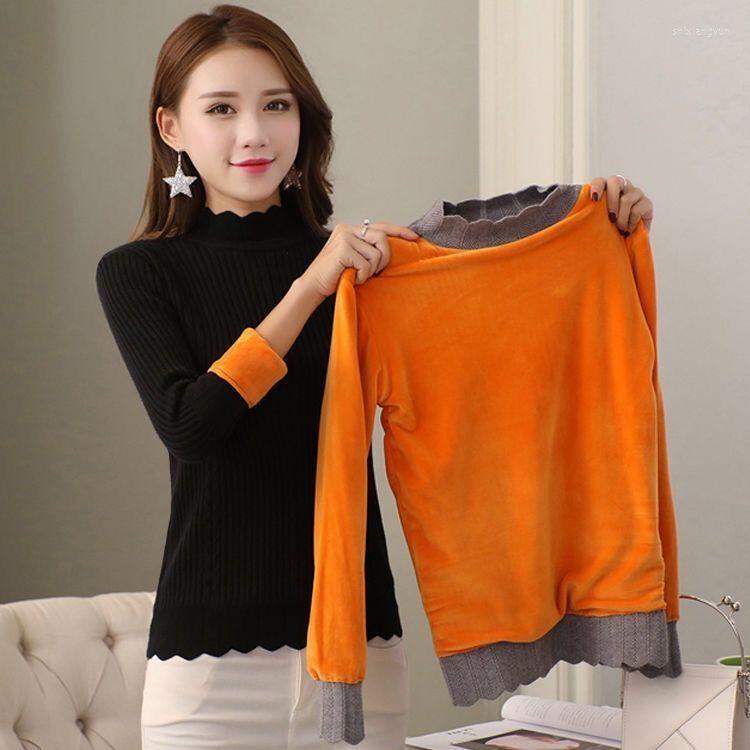 

Women' Sweaters Woman Chandails Autumn And Winter Women' Sweater Turtleneck Slim-Fit Long-Sleeved, Red