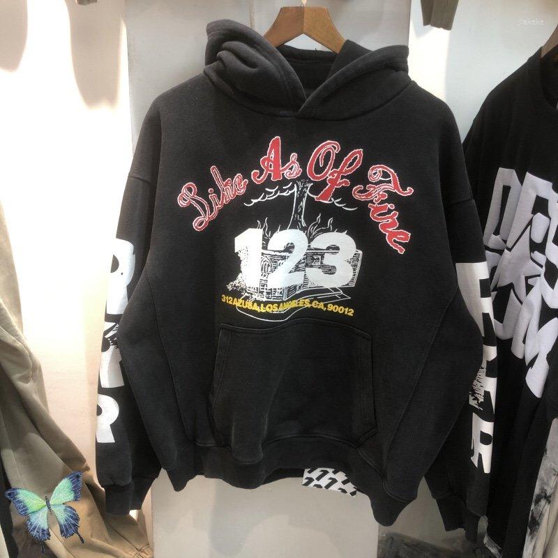 

Men's Hoodies RRR123 Fleece Hoodie Men Women Washed Do Old Burning Hall Graffiti Print Heavy Fabric Warm Winter RRR 1233 Hooded Sweatshirts