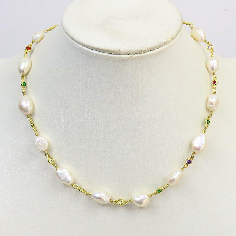 

Chains 3 Strand Handmde FreshWater Pearl Necklace Winding Pearls Jewelry 51835