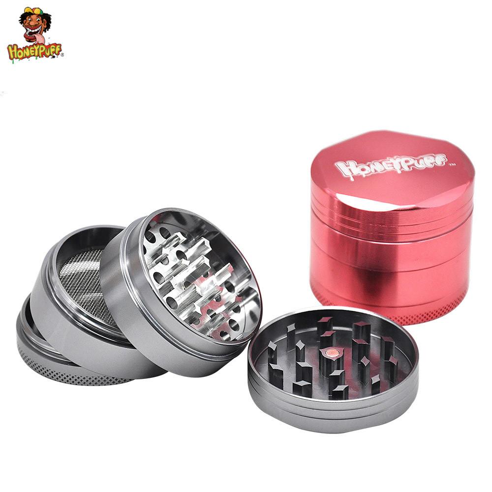 

smoke accessory 50mm 4 Layers Metal Tobacco Grinder Sharp Diamond Teeth CNC Aluminum Spice disposable shisha vape pen herb grinder bong