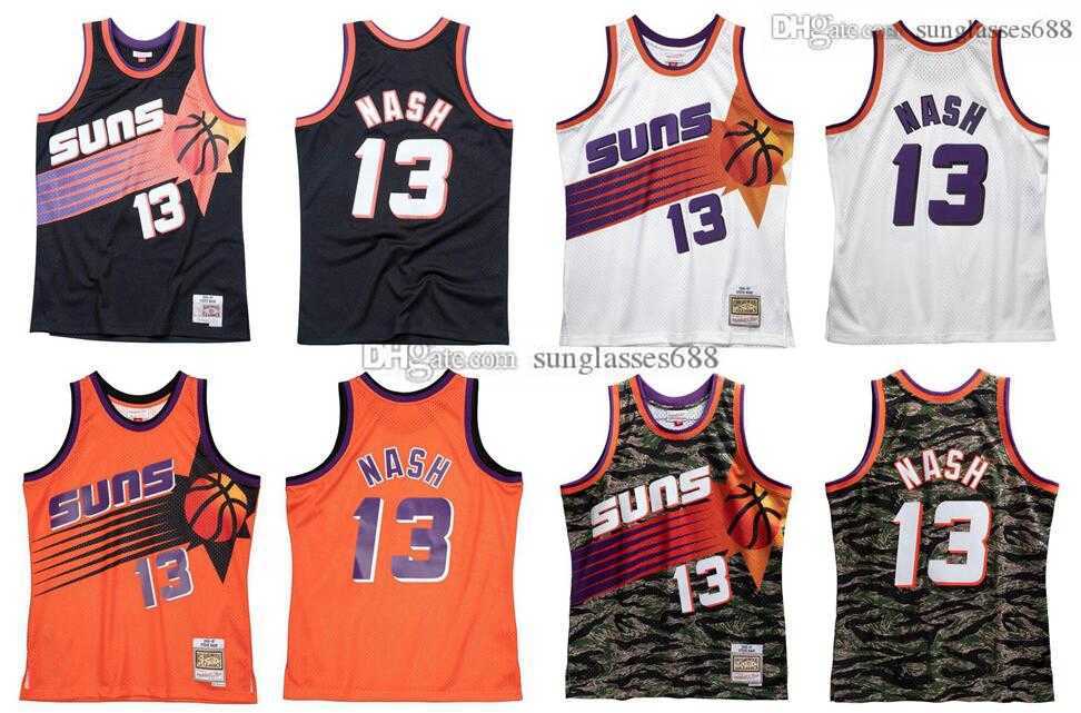 

Stitched Steve Nash Jersey S- Mitchell & Ness 1996-97 Mesh Hardwoods Classics retro basketball jerseys Men Women Youth