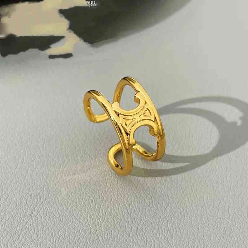 

Small Luxury Arc de Triomphe Open Ring Female Personality Delicate Finger