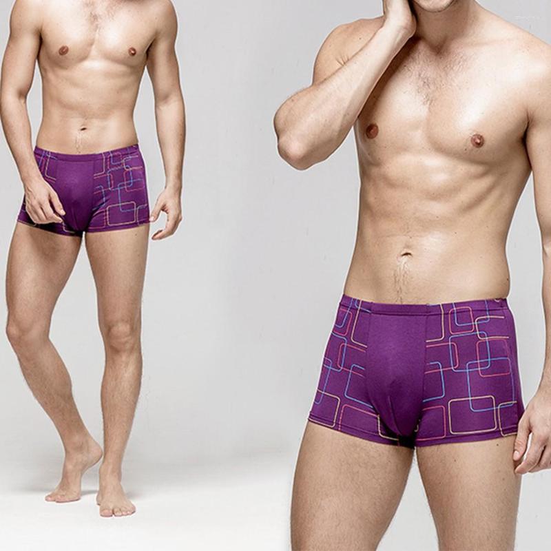 

Underpants Mens Sexy Youth Underwear Modal Shorts Mid-Waist Plus Fat Size Boxer Short Causal Homewear Male Pouch Pant, Black