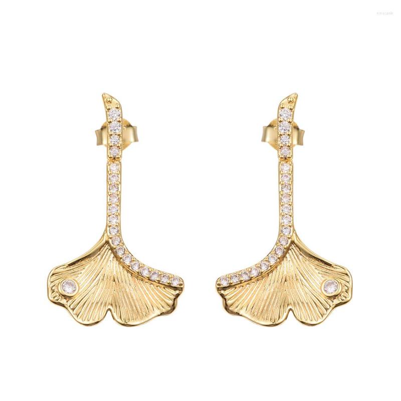 

Dangle Earrings Gingko Leaf Drop Earring 925 Sterling-Silver-Jewelry