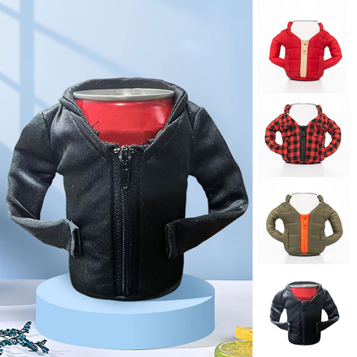 

Beverage Can Insulation Jackets Portable Beer Cola Bottle Cold Keeper Funny Anti-drop Cover Cases Outdoor Camp Canning Supplies SS1108