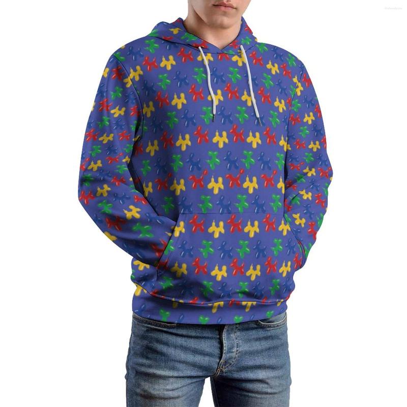 

Men' Hoodies Dog Shaped Balloon Casual Long Sleeve Colorful Print Modern Pullover Hoodie Autumn Couple Streetwear Oversize Custom Top, Style-15