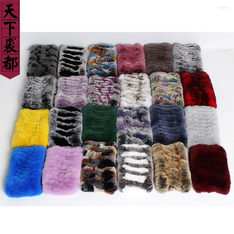 

Scarves Genuine Rex Fur Ring Women Headbands Luxury Scarfs