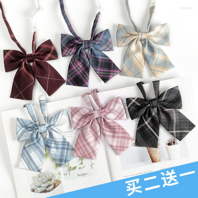 

Bow Ties Japanese JK Tie Women's College Style Blouse Decoration Sailor Suit Graduation Po Scholar's Clothing Wine Red