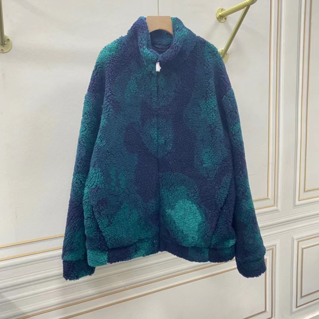 

Lamb Plush Top Jacket Women's Designer Autumn and Winter Letter Printing Long Sleeve Loose Zipper Jackets Fashion Designer Thickened Warm Outdoor Casual Style, Customize