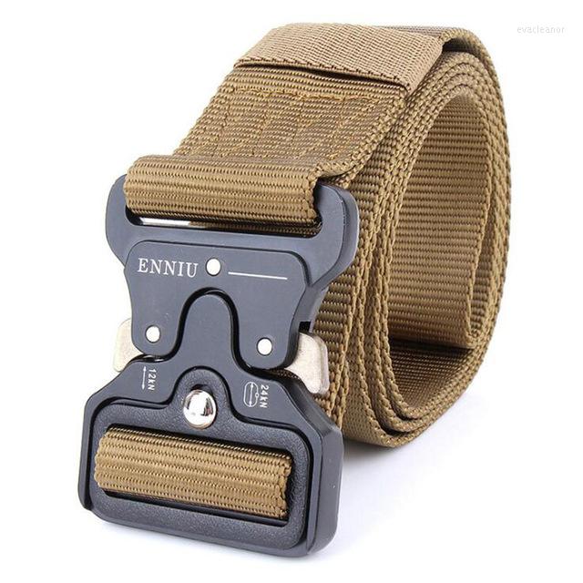 

Belts 2022 Tactical Belt Military Automatic Buckle Training Waistbelt Molle Nylon Equipment Paintball Army, Black