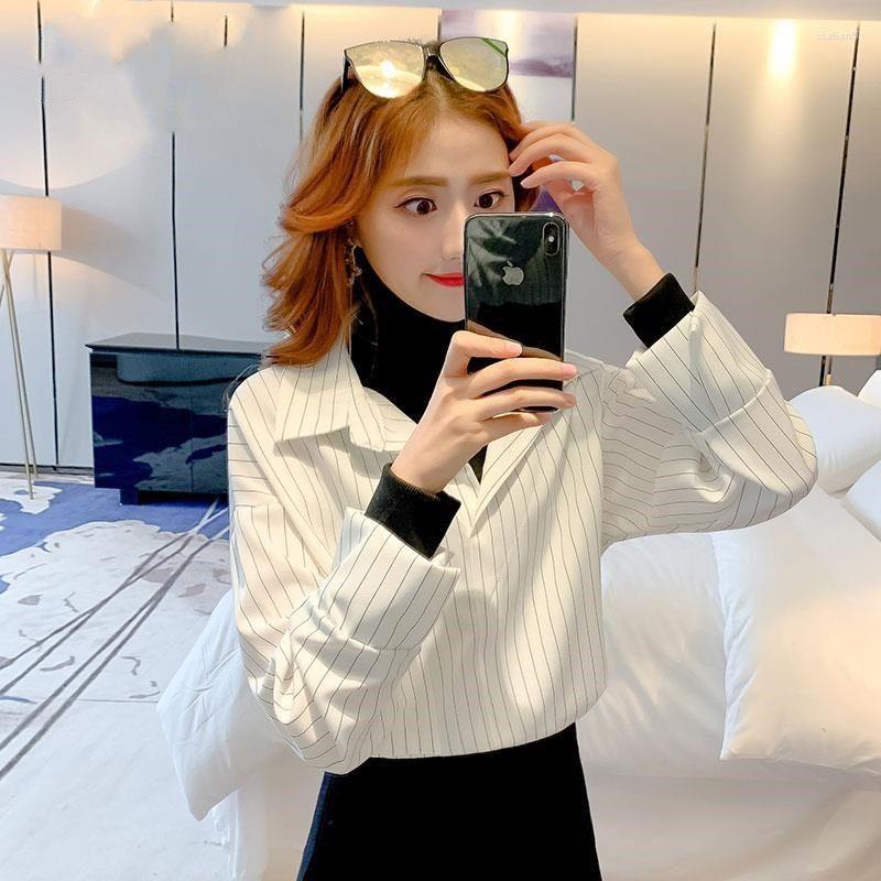 

Women's Blouses Women Blouse Loose Top White Jersey Blusas Mujer De Moda, Black