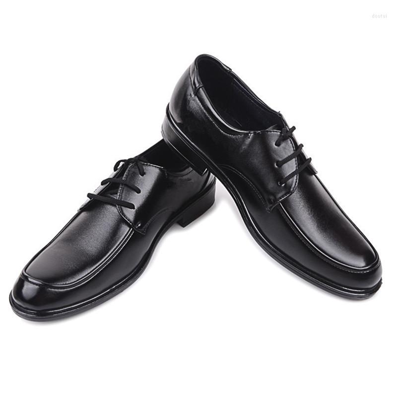 

Dress Shoes Mazefeng Fashion Leather Men Lace Up Pointed Toe Formal Business Office Wedding Shoe Man Luxury Designer, Black
