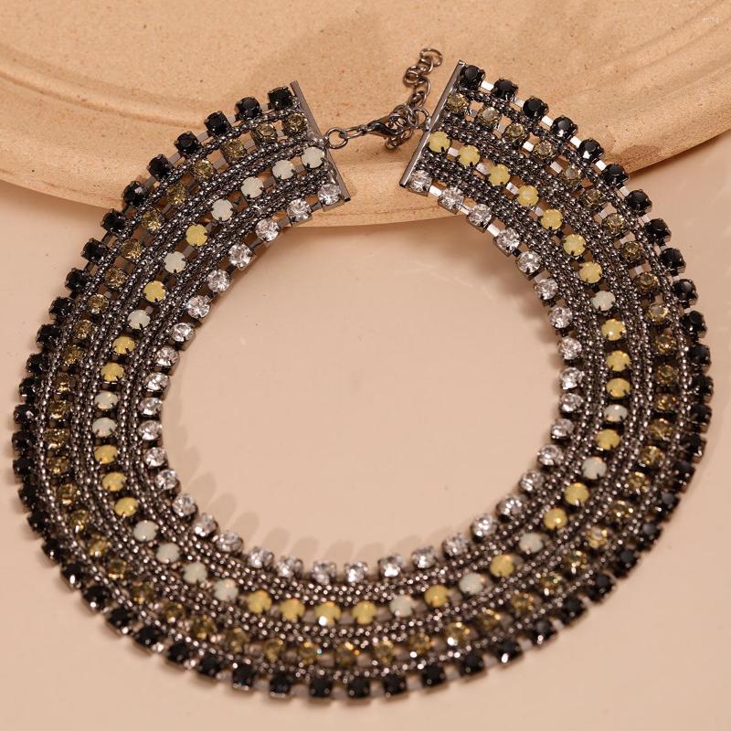

Pendant Necklaces Braided Diamond-encrusted Clavicle Necklace