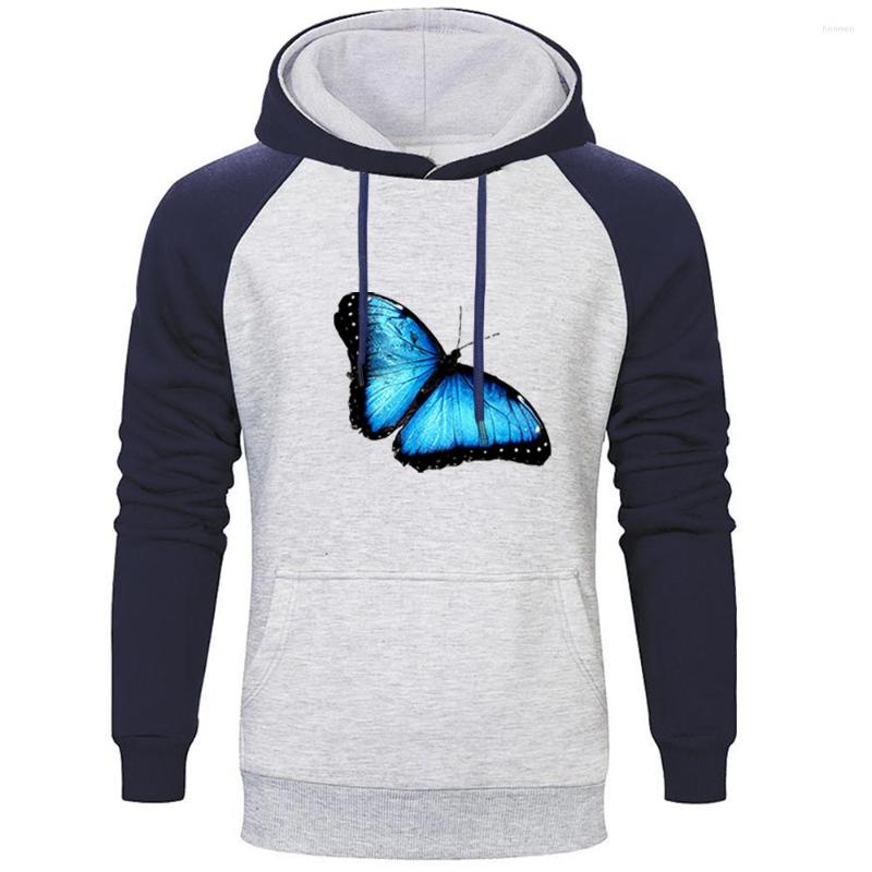 

Men' Hoodies Fashion Butterfly Print Cool Harajuku Fleece Raglan Winter Sweatshirts Streetwear Mens Hip Hop Casual Warm Hooded, Yellow black 6