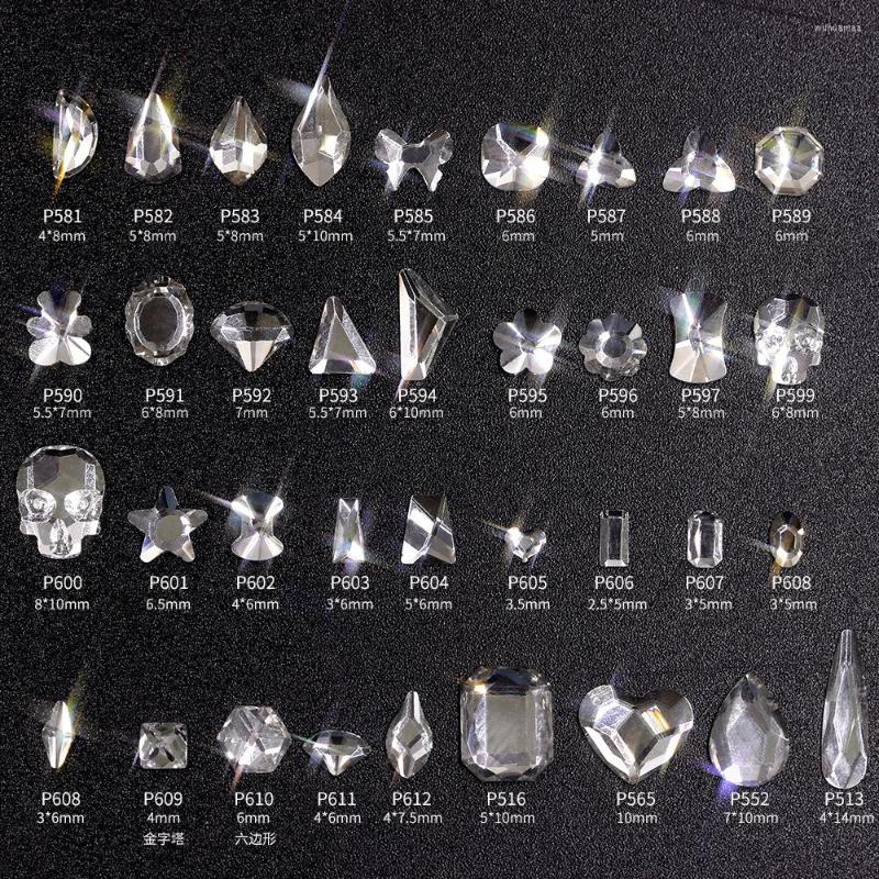 

Nail Art Decorations 100Pcs/Bag Galss Rhinestones Multi-Shapes Crystal Stones Flatback Gem Charms For DIY Craft