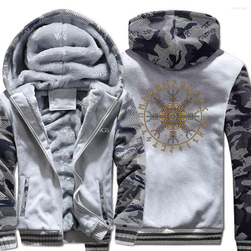 

Men's Jackets Helm Of Awe Icelandic Staves Men Sweatshirt Hip Hop Casual Hoody Winter Thick Warm Clothes Fleece Windproof Zip Up, Z13-dark blue