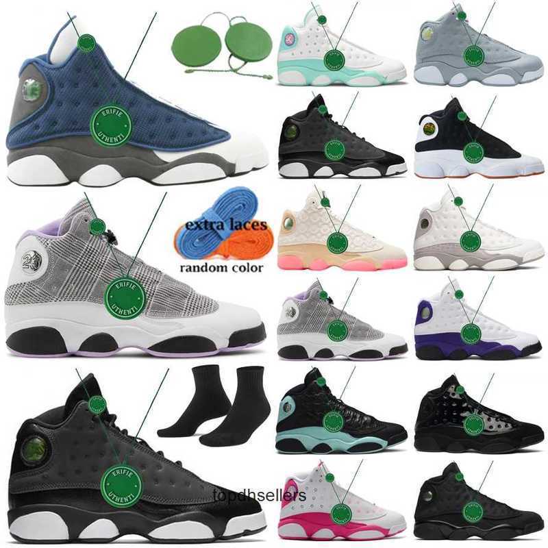 

2022 cool grey 13 basketball shoe mens womens jordens 13s shoes Lakers Hyper Royal court purple flint toe he got game black cat Cap And, Color # 24