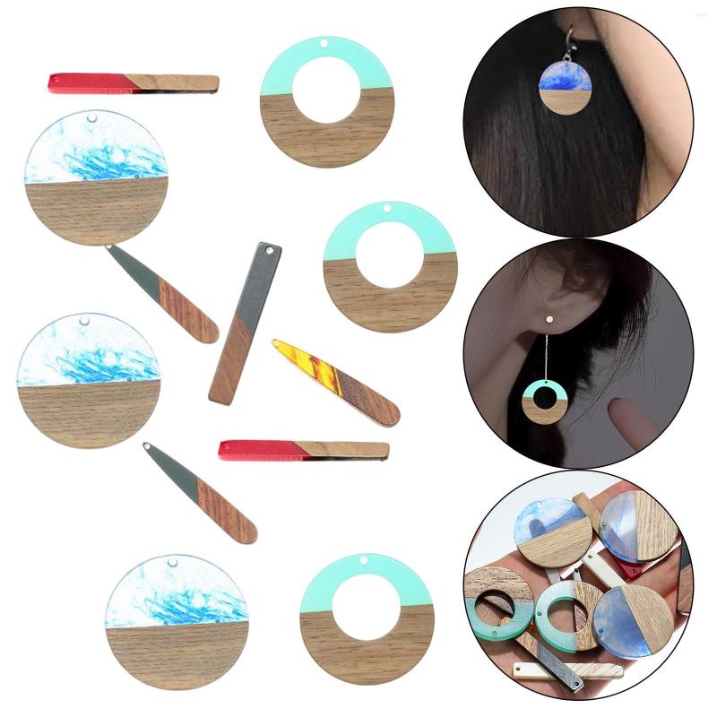 

Pendant Necklaces 12Pcs Geometric Pendants DIY Mix Shape Bracelet Earrings Jewelry Making Crafts Accessories Kit Handmade Necklace