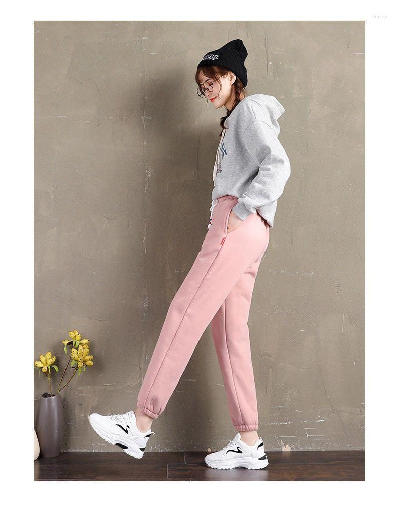 

Women's Pants Women Winter Harem Loose Leisure Sports Sweatpants Pantalones De Mujer, Pink1
