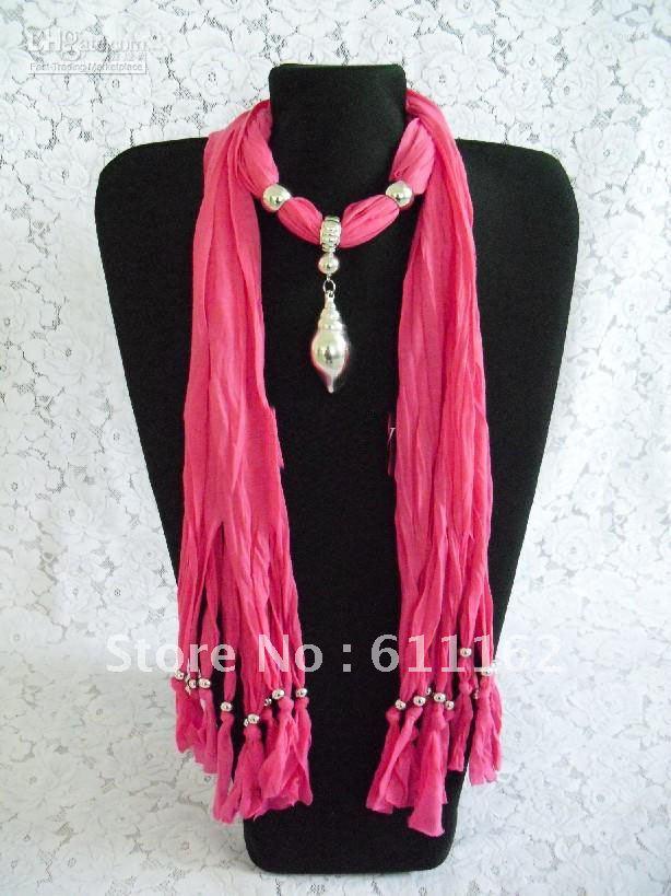 

Scarves Free 2013 48pcsbrown Soft Charm Pendant Jewelry Fashion Scarf Mix