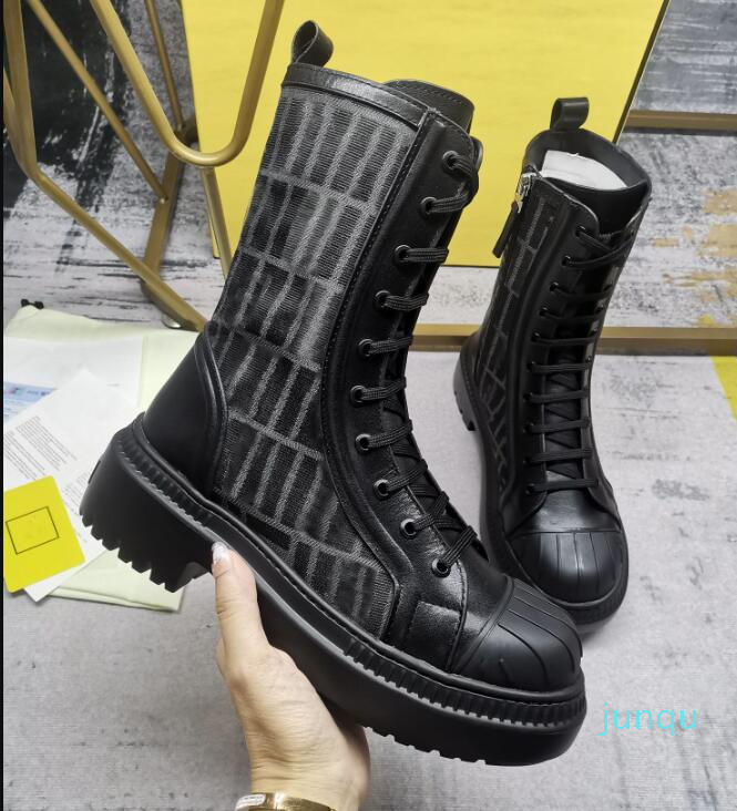 

Designer Luxury Domino Black leather motorcycle Rockoko Combat Biker boots Booties