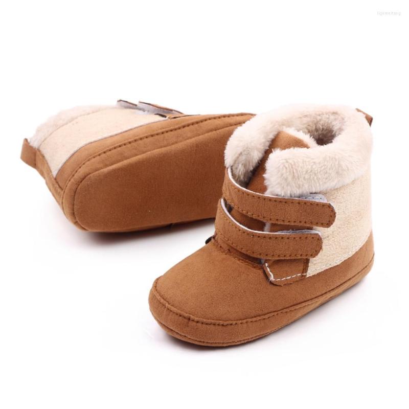 

Boots Winter Thick Plush Baby Shoes For Born Boy Girls High-top Toddler First Walkers Booties Cotton Soft Anti-slip Warm