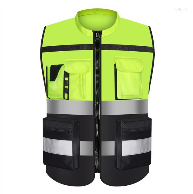 

Men's Vests Construction Night Riding Project Reflective Vest