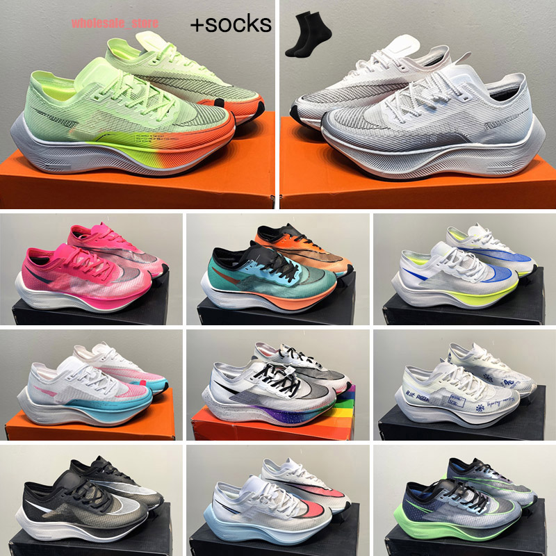 

Running Shoes Jogging Trainers Sneakers Hyper Yellow Aurora Green Sail White Metallic Silver Zoomx Vaporfly Next% 2 Womens Mens Ekiden Be True Volt, Color 4