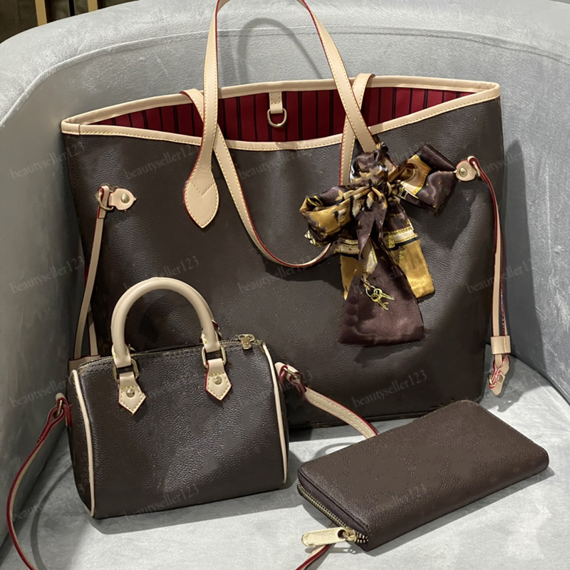 3 PCS Set Backpack Femme Totes Bag 9 styles Sacs à bandoulière Luxury Designer Crossbody for Lady Classic Handbags en cuir portefeuille Hobo Cros