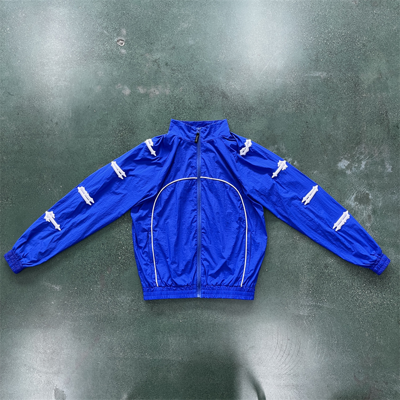 

Mens Tracksuits Trapstar Jacket Sportswear Men Irongate Shell Suit 2.0 Version Embroidered Lettering Women Coat Size XS, Black