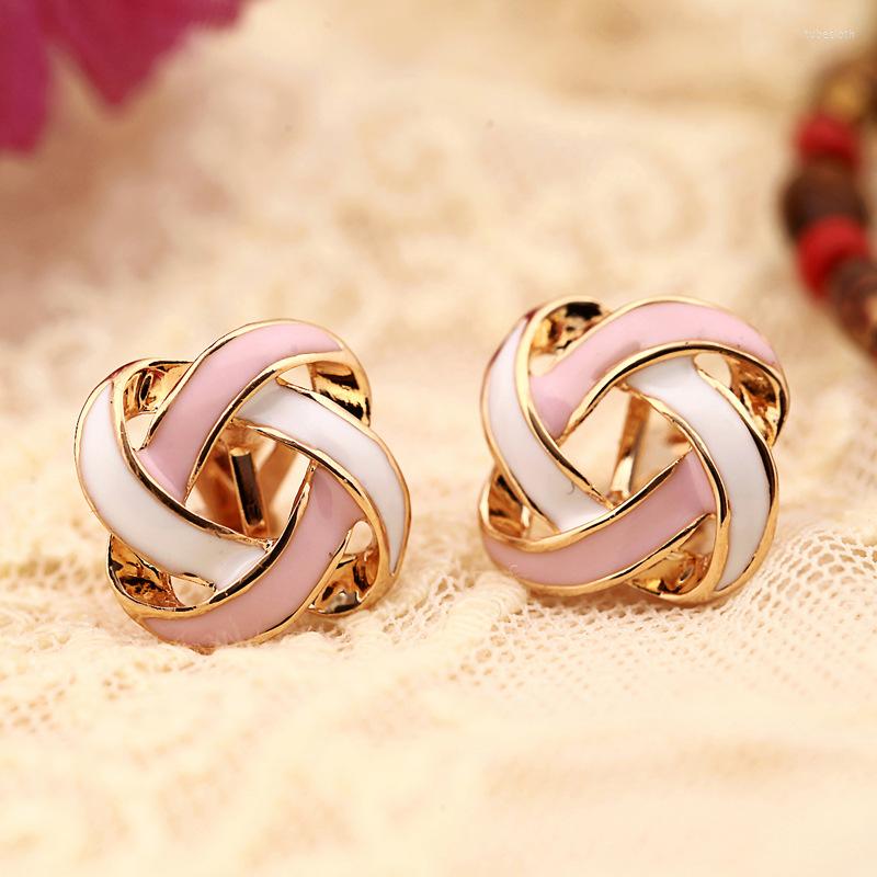 

Backs Earrings Korean Style Geometric Clip On Earring Without Piercing Cute Non Pierced Ear No Hole