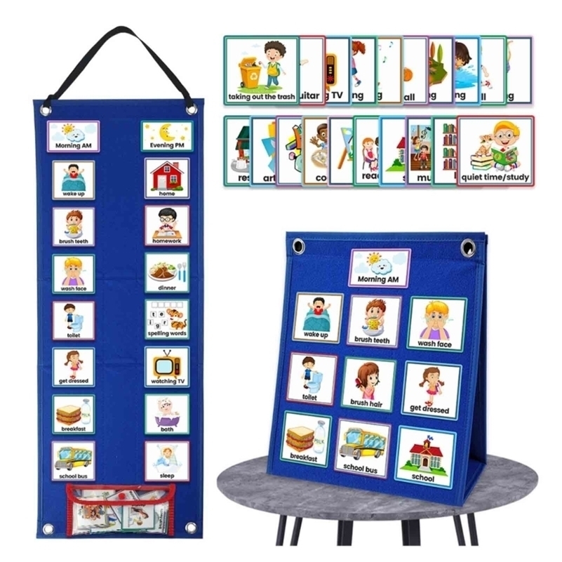 

Other Toys Daily Visual Schedule for Kids Chore Chart Week Schedule for Children Toddlers Boys Girls Routine Cards for Classroom 221108