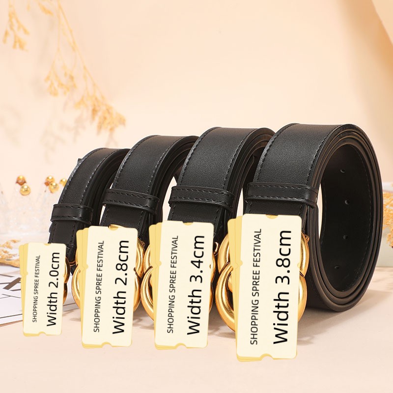 

fashion classic cowskin leather belt designer Belt for womens belts mens chain ceinture luxury waistband woman alloy letter smooth buckle waistbands men cintura, Three colors options