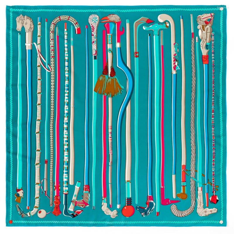 

Scarves 90CM Handmade Crimping Silk Scarf Women's Bandana Square Handkerchief Foulard Femme Hijab Shawl