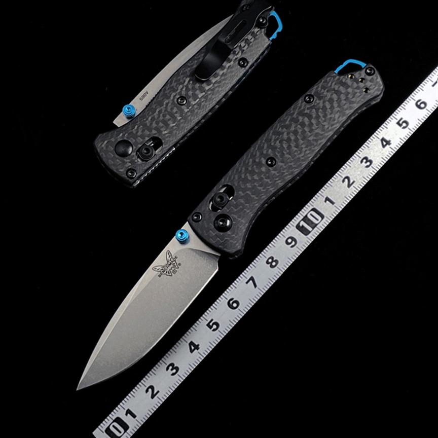 

Benchmade BM 533-3 Mini Bugout AXIS Folding Knife 2 82 S90V Blade Carbon Fiber Handles Outdoor Camping Hunting Pocket Tactical BM 535 9278F