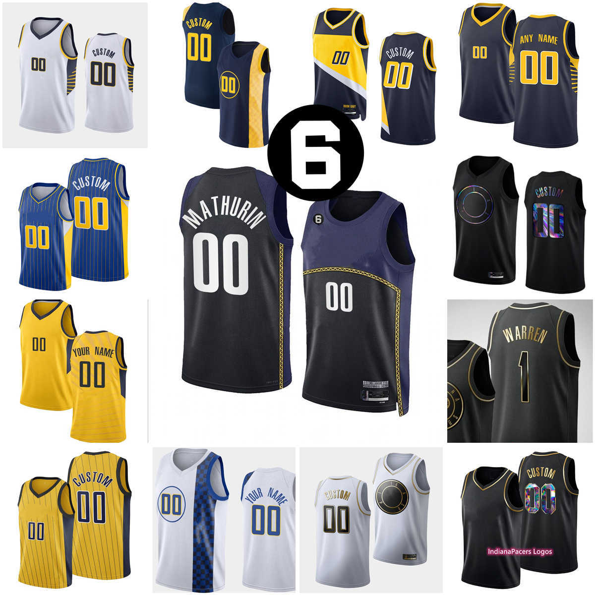 

Custom Printed 2022-23 New Basketball Jerseys Hield Turner Theis McConnell Haliburton Duarte Nesmith Bitadze Jackson Brissett Mathurin Taylor