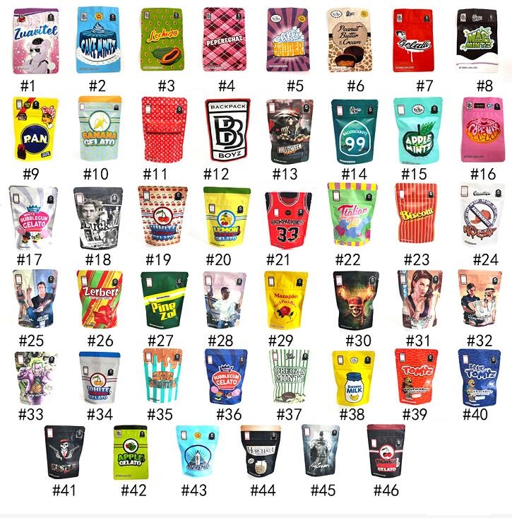

3.5g Mylar Bags Tomyz Merzcato BACKPACK BOYZ 33 Lucky 420 Packaging BAG SOUR EDIBLES RESEALABLE CALI PACKS