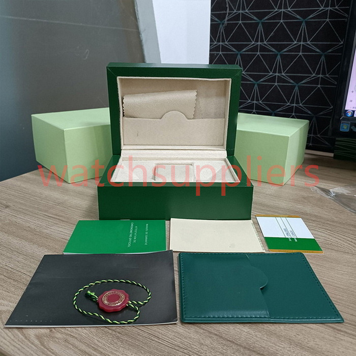 

Rolex Box Cases gmt watch Mens gold automatic Watch Original Inner Outer Womans Watches Boxes Men Green Boxs m116508 126720 116610LN 126710 M116518 m126334 U1 AAA