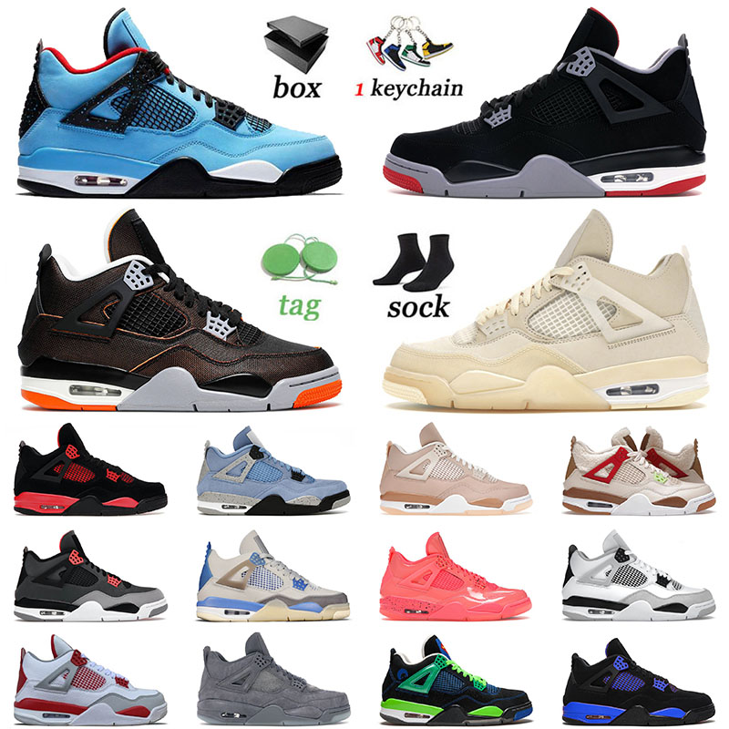 

With Box 2022 Men J4 Basketball Shoes Ts Bred Top Jumpman Canvas Doernbecher Violet Ore Offs White Jorda 4 Jorden 4s Canvas Mens Women SQ0D, Separate colours