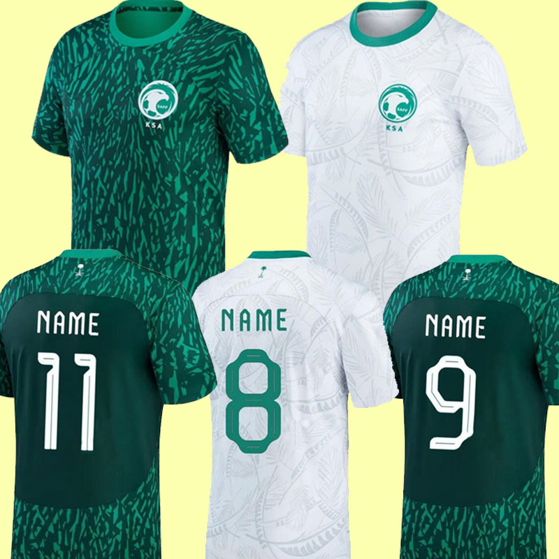 

2022 WORLD CUP Saudi Arabia soccer jerseys 22 23 National team Salem Al Dawsari Abudullah Alhamddan uniform Firas Albirakan Men Kits football shirts, Away