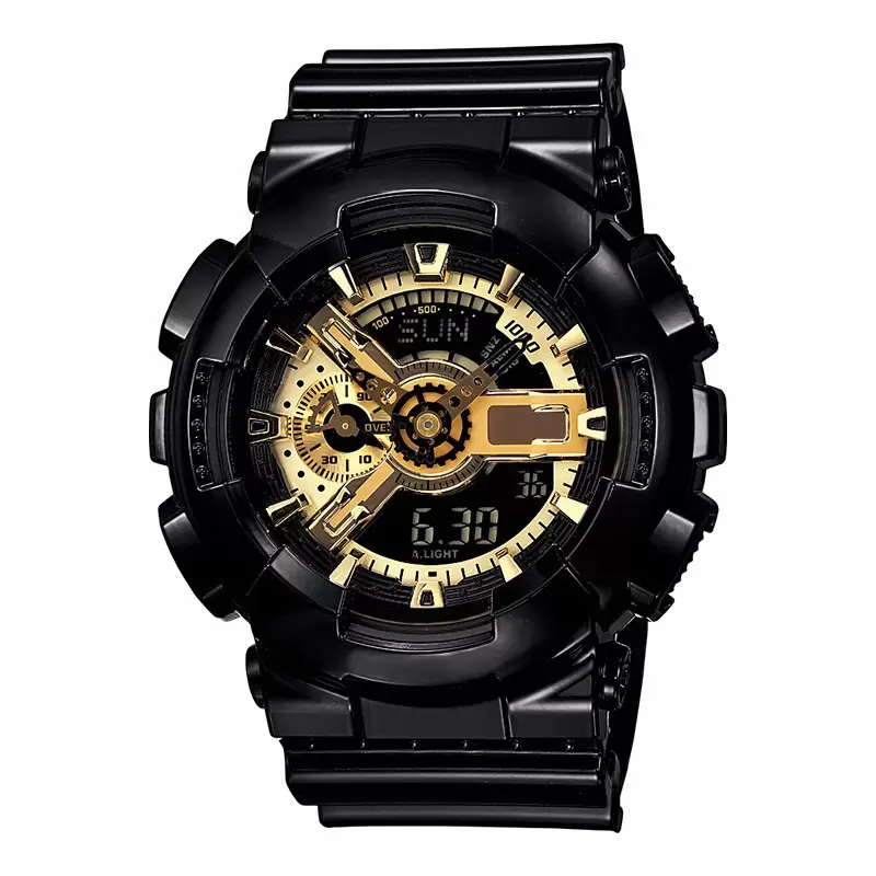 

Digital Sport Quartz Men's Watch Iced Out Watch LED Full feature waterproof World Time All hands can be operated automatic hand lift light Oak series