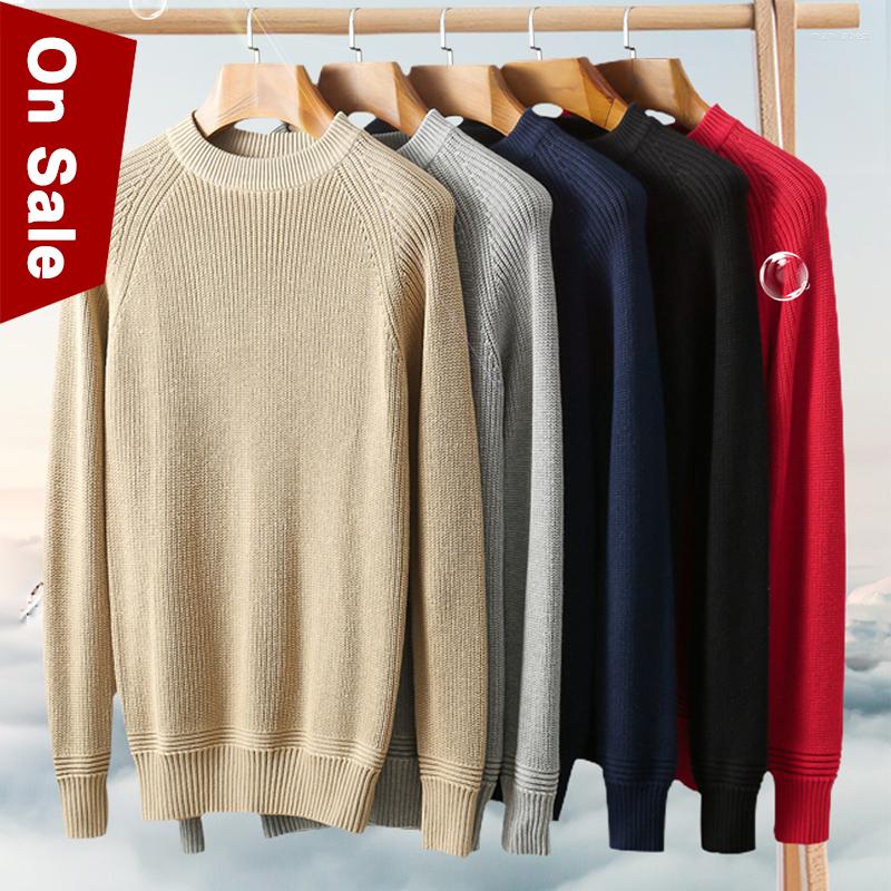 

Men' Sweaters Winter Sweater Men Pullover Male Mock-Neck Raglan Sleeve Jumper Cotton Autumn Spring Brand Jersey Mens Young, Black