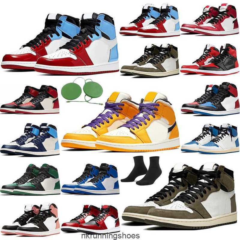 

Basketball Shoes Women Sneakers Trainers Hyper Royal University Blue Lucky Green Men Sports Jumpman 1 Og 1S Mens Jorden Bordeaux, # 16